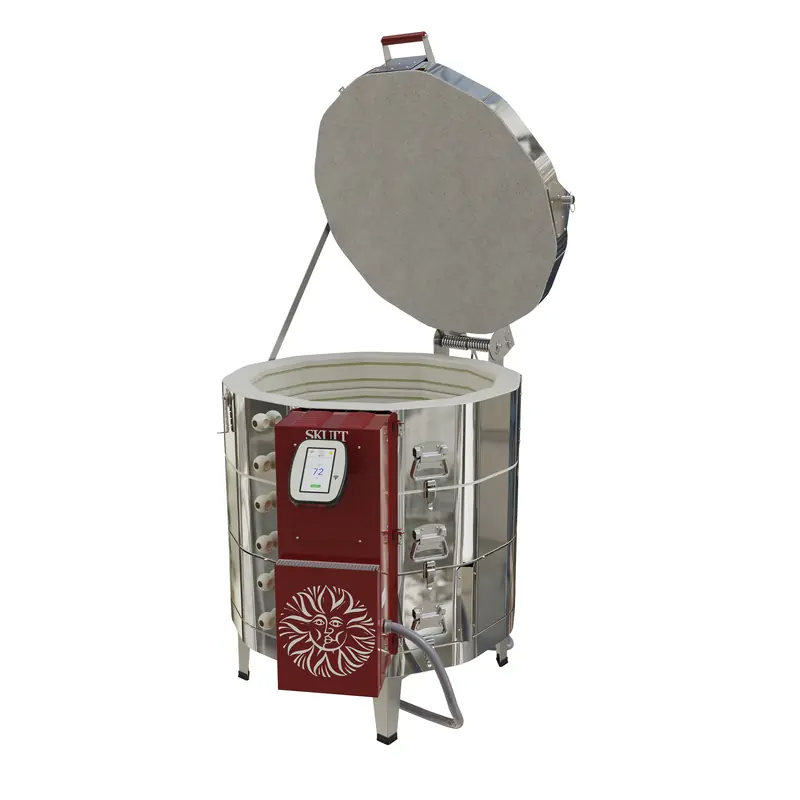 Industrial kiln rendered on white